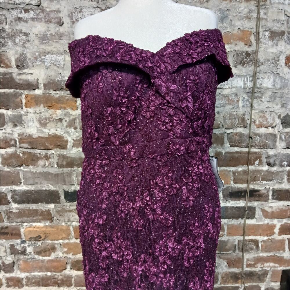 Xscape Formal Evening Gown Sz 16W Mother of Bride Wedding Cocktail Party Dress - Picture 6 of 15